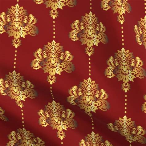 damask gold fabric